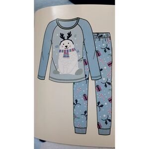 Jellyfish kids 2 Piece Unisex Sleep Set Size 2  Holiday Pj Flame Resistant New